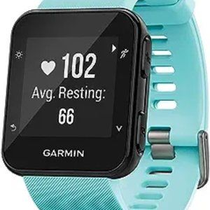 Garmin Forerunner 35 Watch and HRM-Tri Heart Rate Monitor, Frost Blue. NewInBox